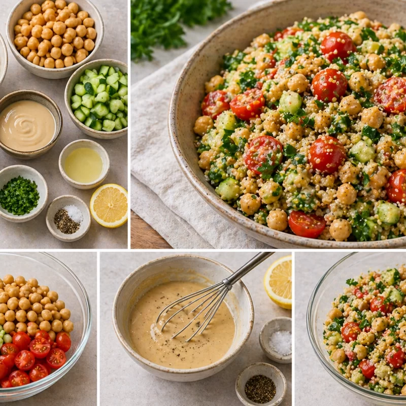 Салата с нахут и киноа Chickpea and quinoa salad