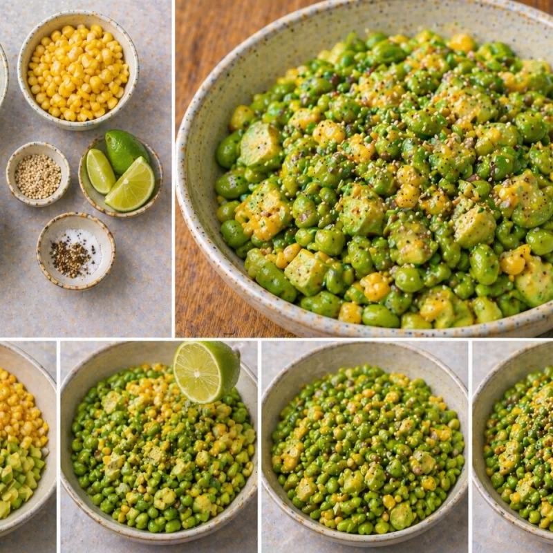 Купа с едамаме и авокадо Bowl of edamame and avocado