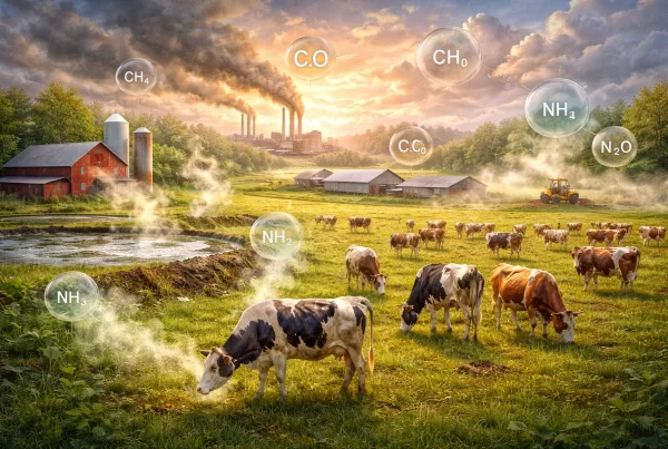 Ефектът на животновъдството върху атмосферата The effect of livestock farming on the atmosphere