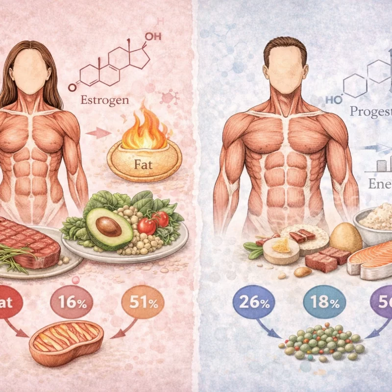 метаболизирането на макронутриенти Differences in macronutrient metabolism