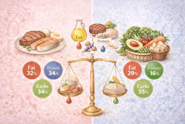 сравнение на макронутриентите Comparison of macronutrients