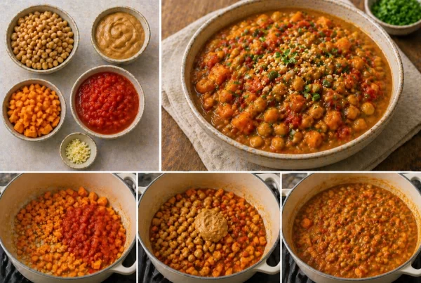 Яхния с фъстъци и нахут Peanut and chickpea stew
