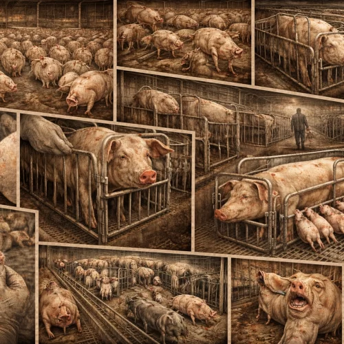 Затваряне и осакатяване на свине Confinement and Mutilation of Pigs