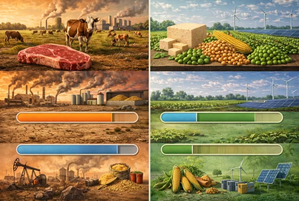 Сравнение на ресурсите за производство на месо и неговите заместители Comparison of resources for the production of meat and its substitutes