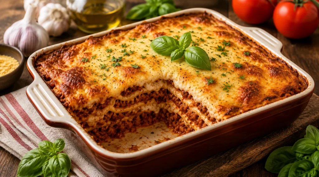 Лазаня с растителна кайма Lasagna with Plant-Based Mince