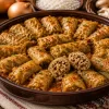 Сарми с ориз, гъби и орехи Stuffed Cabbage Rolls with Rice, Mushrooms, and Walnuts