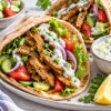 Сейтан гиро Seitan gyro with tzatziki